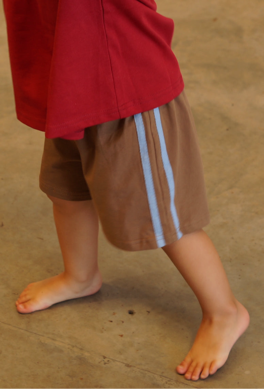 Running Riot Shorts Brown & Blue - pre order